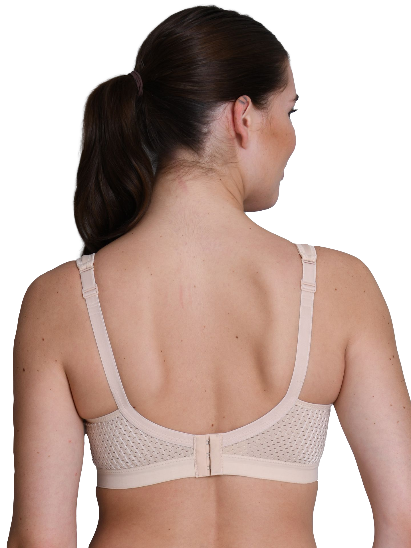 Back of Nude Anita Maximum Support Momentum Sports Bra
