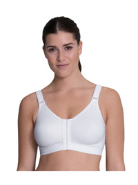 White FRONTLINE OPEN - Front Closure Sports Bra