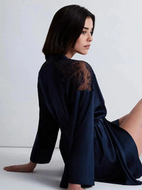 Aubade Aubade Midnight Whisper Short Kimono Robe