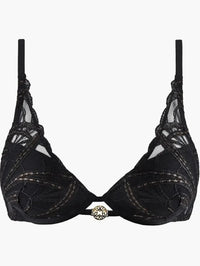 Aubade Black My Desire Scarf Push Up Bra
