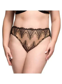 Dita Von Teese Black Fortunia High Cut Brief