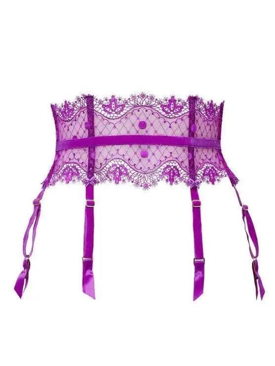 Dita Von Teese Shocking Violet Vedette Suspender LaBella Intimates & Boutique Dita Von Teese Shocking Violet Vedette Suspender LaBella Intimates & Boutique