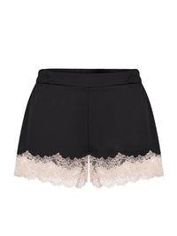 Effetto Lingerie-Black and Beige Lace Cami Short Set