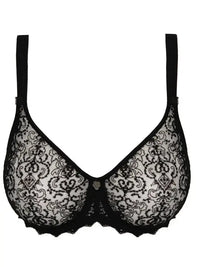 Empreinte Black Cassiopee Seamless Embroidered Full Cup Bra
