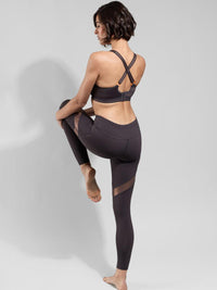 Empreinte-Gris Intense Initiale Sports Bra