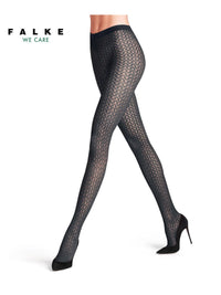 Falke Black Cryptogram Fashion Tights