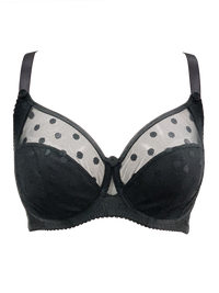 Fit Fully Yours-Black Carmen Polka Dot Bra