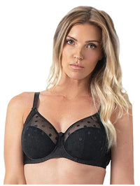 Fit Fully Yours-Black Carmen Polka Dot Bra