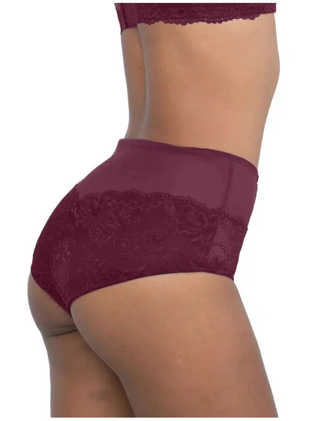 Fit Fully Yours-Burgundy Serena Brief Panty
