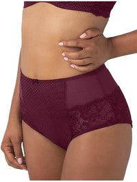 Fit Fully Yours-Burgundy Serena Brief Panty