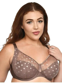 Fit Fully Yours-Taupe Carmen Polka Dot Bra