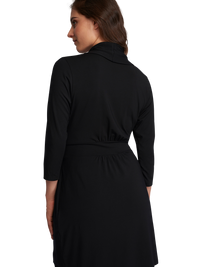 Back of Fleurt Iconic robe in black