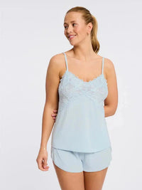 Fleurt-Lagoon Whisper Pointelle Cami and Short Set