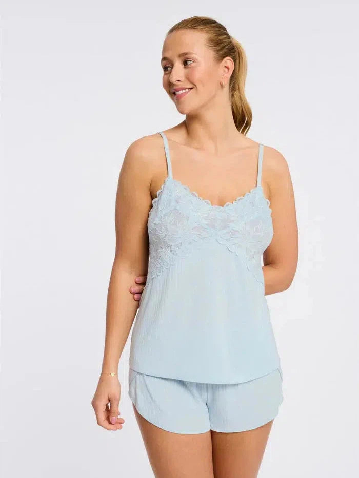 Fleurt-Lagoon Whisper Pointelle Cami and Short Set