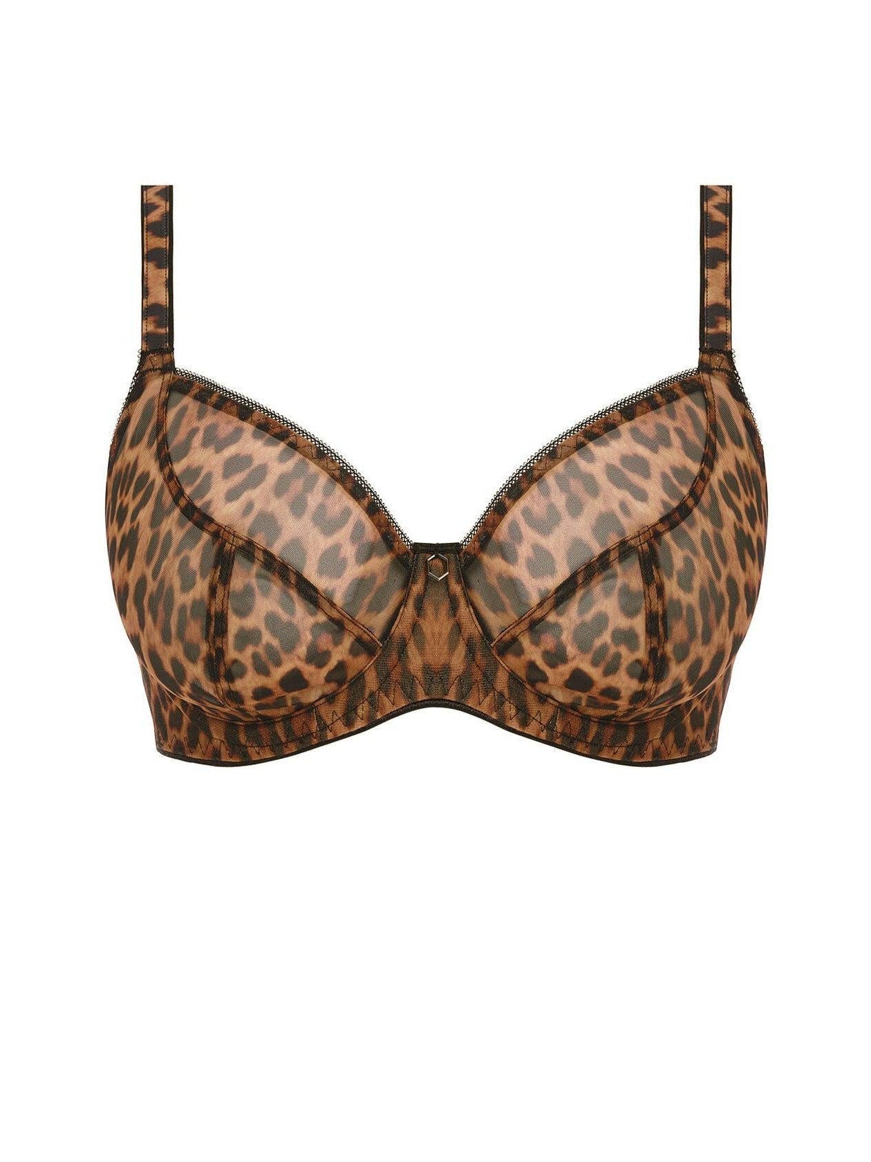 Leopard Wild Side Underwire Plunge Bra