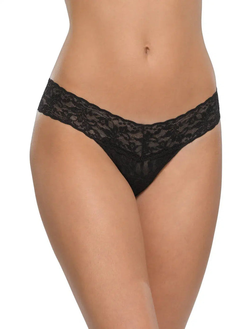 Hanky Panky-Hanky Panky Black Signature Lace Low Rise Thong