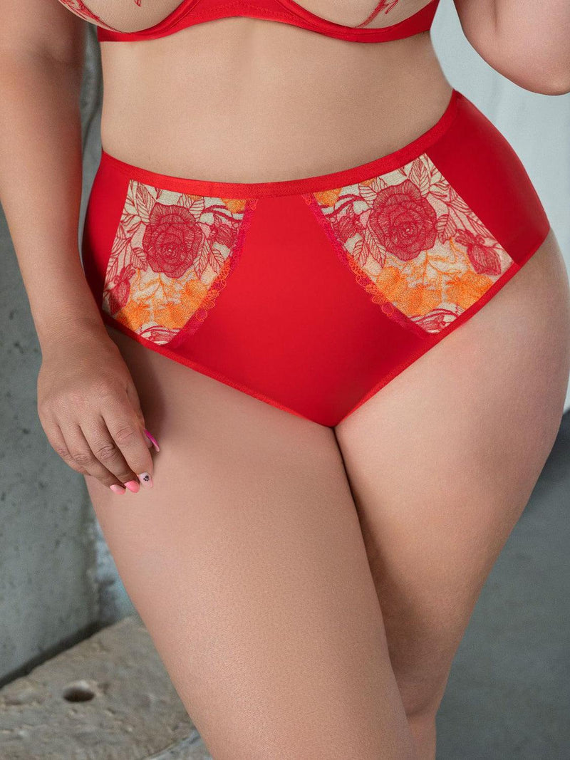 Kris Line-Red Sweetheart High Waist Brief