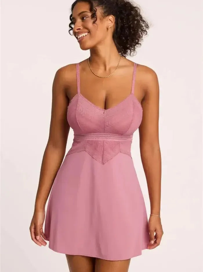 Montelle Intimates-Rosé Rosaline Babydoll Set