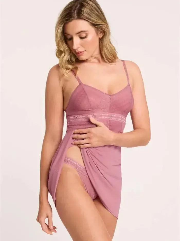 Montelle Intimates-Rosé Rosaline Babydoll Set