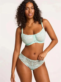 Montelle Intimates Seafoam Flirt Lace Demi Bra