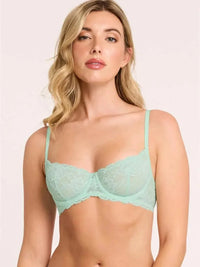 Montelle Intimates Seafoam Flirt Lace Demi Bra