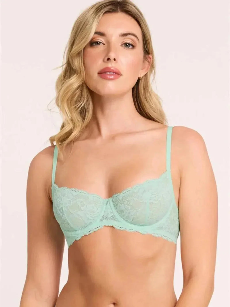 Montelle Intimates Seafoam Flirt Lace Demi Bra