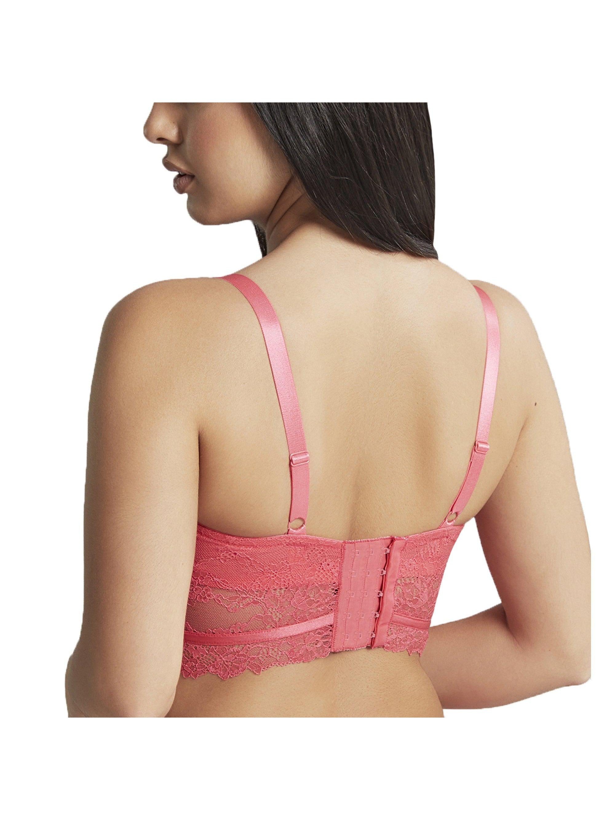 Back of Cleo by Panache Paradise Pink Selena Longline Bra