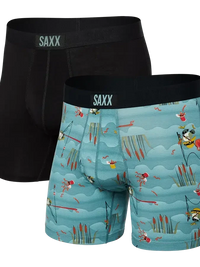 SAXX Black & Gone Fishing Ultra Boxer 2-Pack