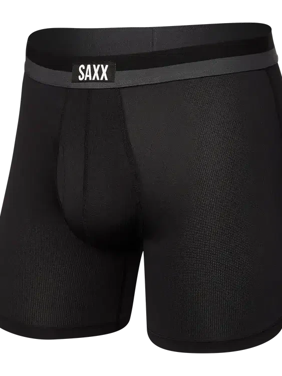 SAXX Black Sport Mesh Boxers
