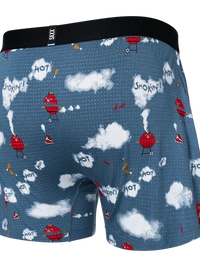 SAXX Smokin' In Bed Stone Blue DropTemp Cooling Sleep Boxer