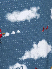 SAXX Smokin' In Bed Stone Blue DropTemp Cooling Sleep Boxer