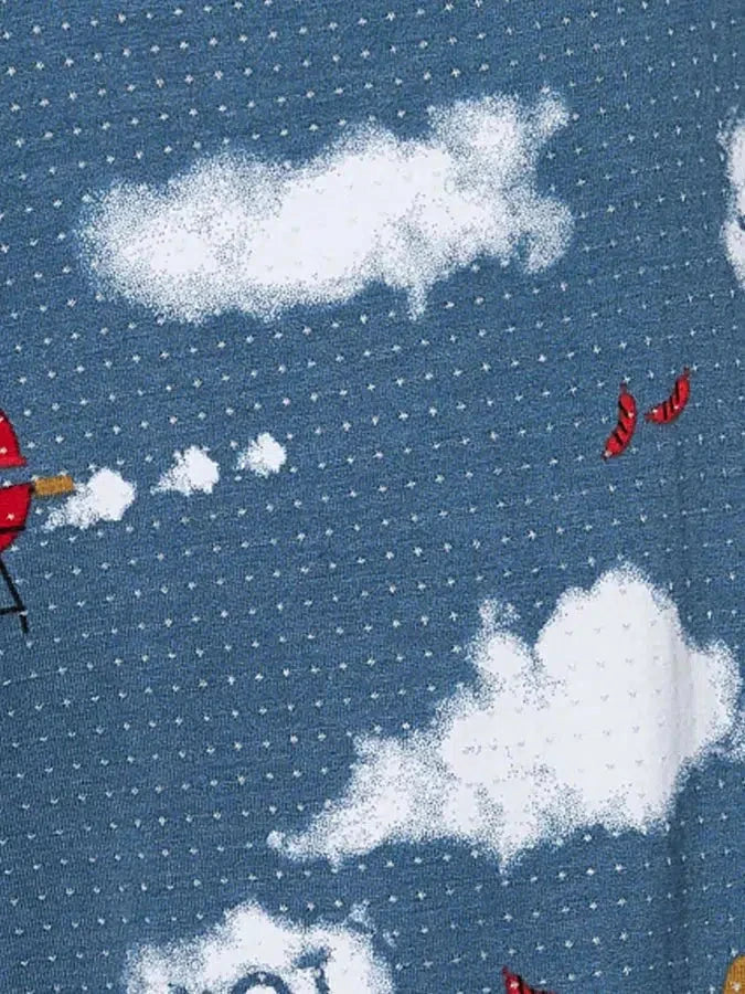 SAXX Smokin' In Bed Stone Blue DropTemp Cooling Sleep Boxer