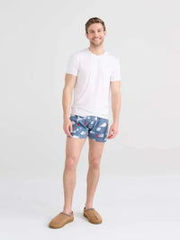 SAXX Smokin' In Bed Stone Blue DropTemp Cooling Sleep Boxer