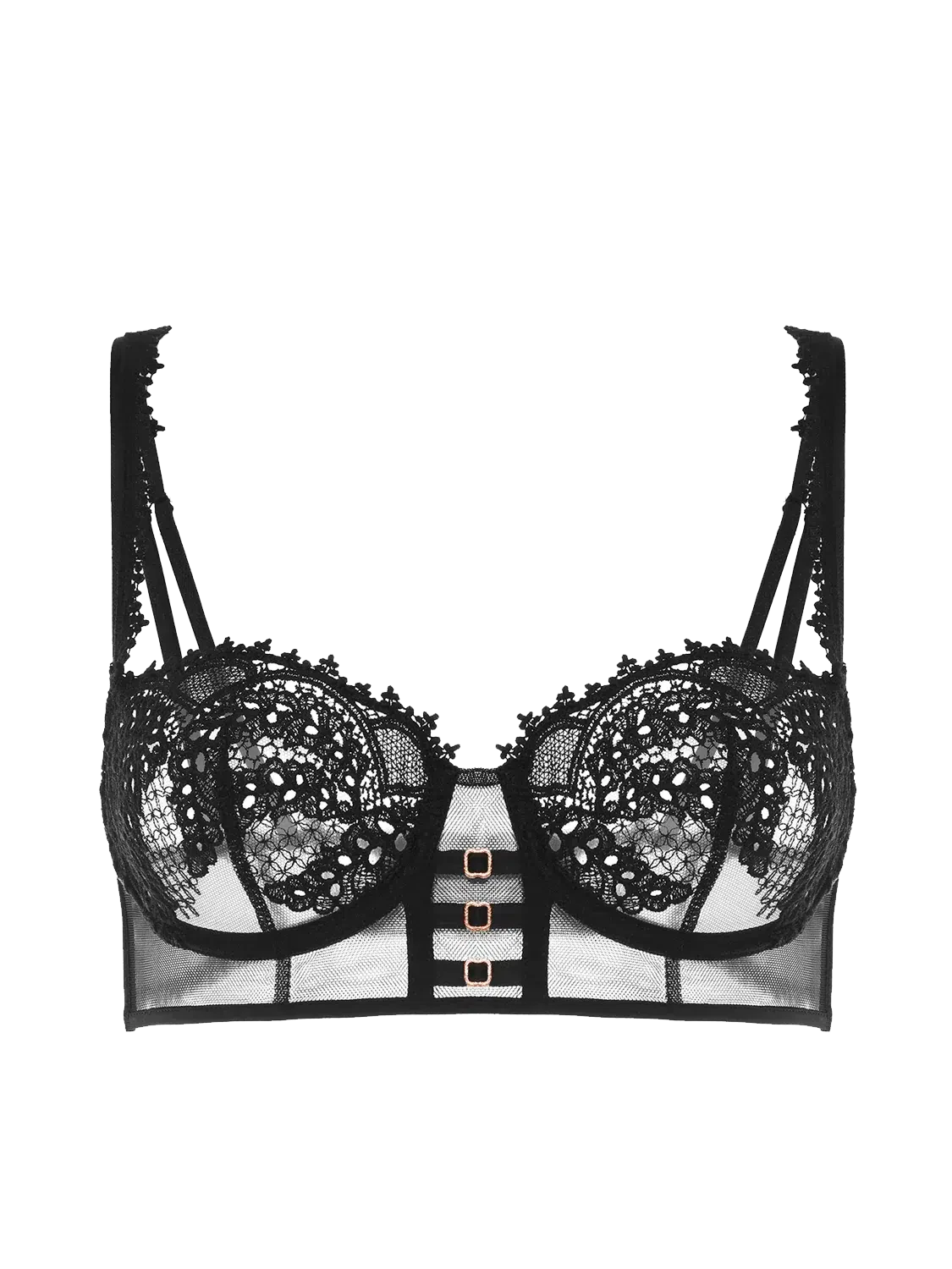 Simone Perele Black Mystic Sheer Demi Bra