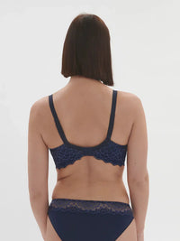Simone Perele-Ink Blue Caresse 3D Plunge Bra