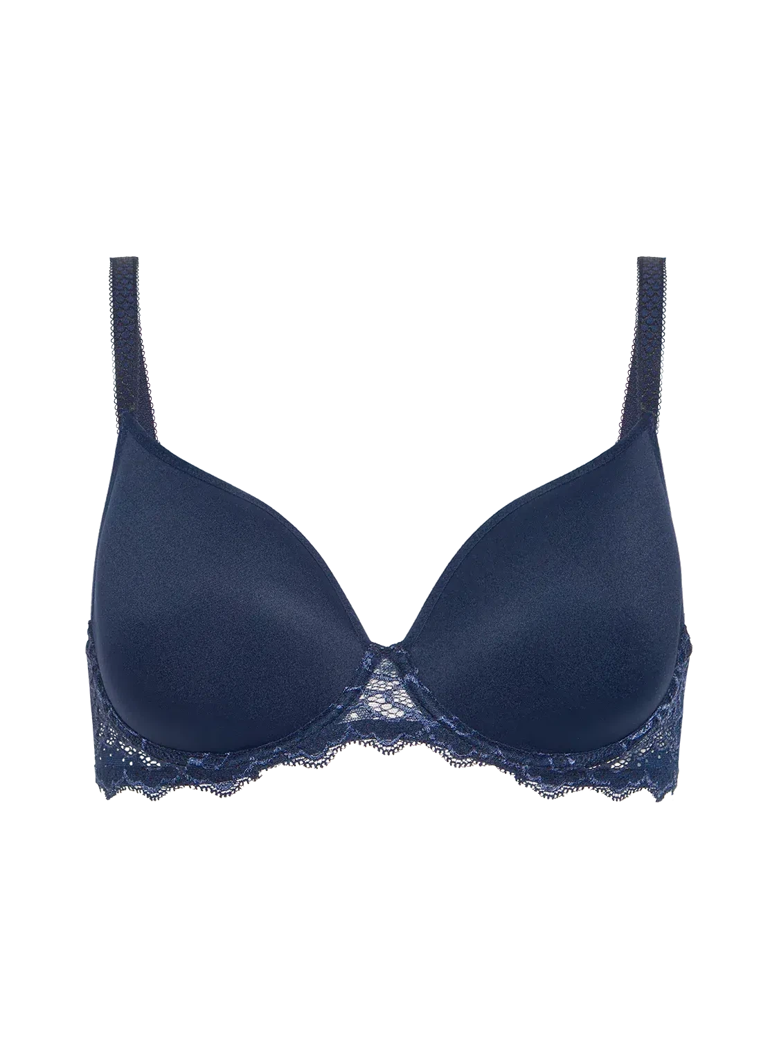 Simone Perele-Ink Blue Caresse 3D Plunge Bra