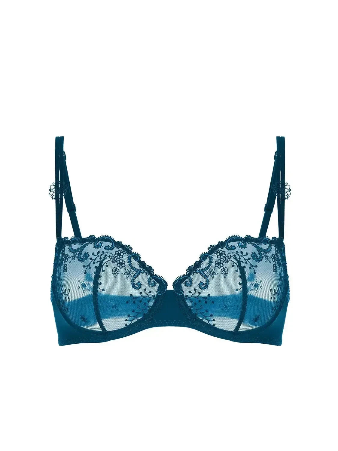 Simone Perele Prestige Blue Delice Sheer Demi Bra
