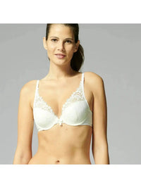 Simone Perele Wish Triangle Contour Push-up Lace Bra 12B347 in ivory color