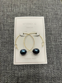 Studio G Single Pearl C Hoop Earring