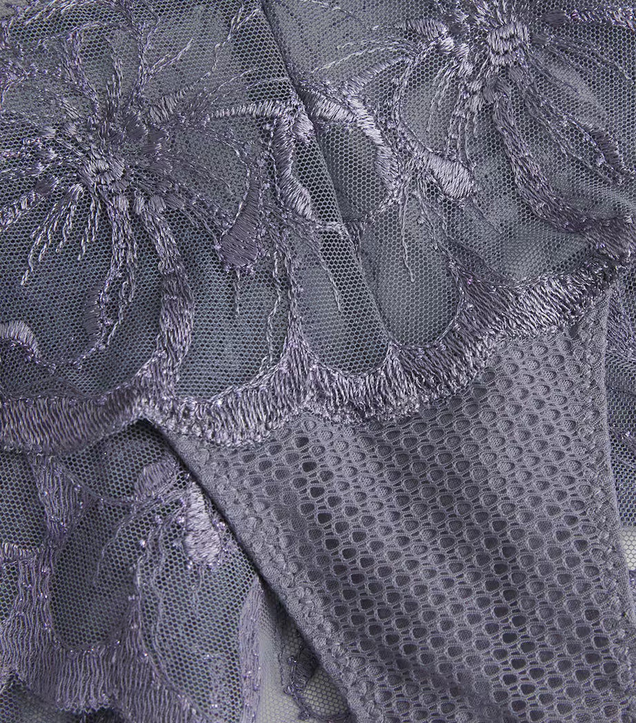 Fancy Fleurs Grey Brief