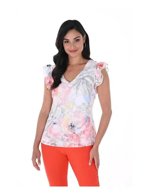 Frank Lyman Flower Top 246165