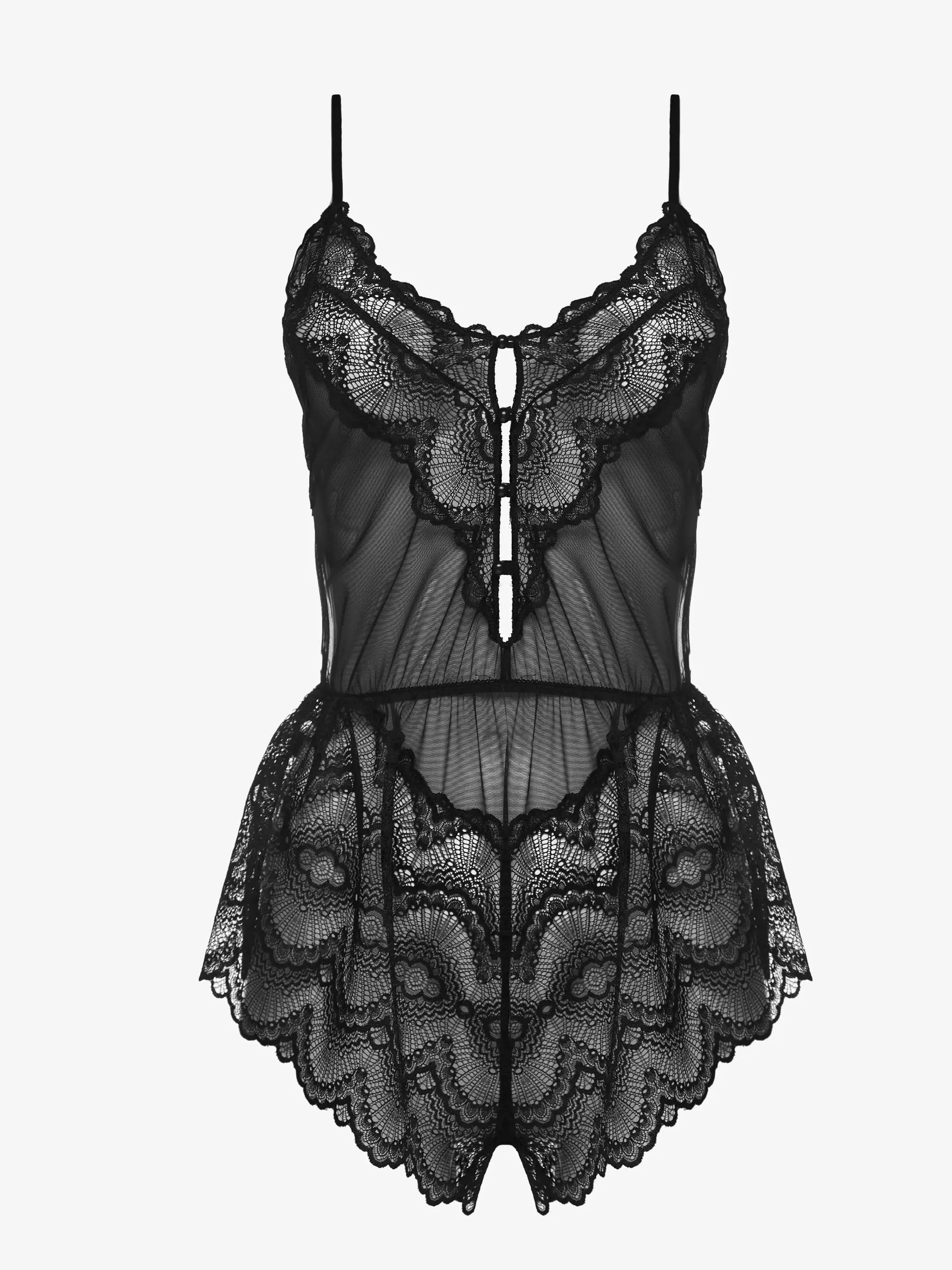 Ajour-Black Barbaresco Romper