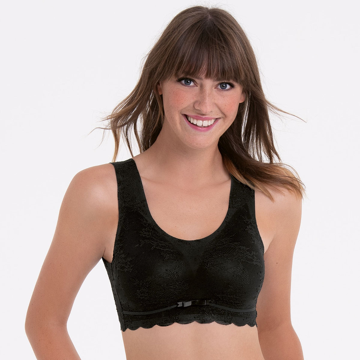 Anita Essential Lace Wireless Bralette 5400 in Black – official product view 1