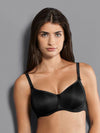Anita-Black Lace Rose Wireless Contour Bra