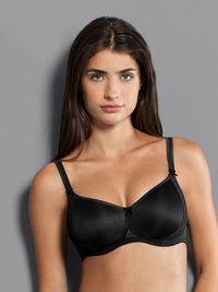 Anita-Black Lace Rose Wireless Contour Bra