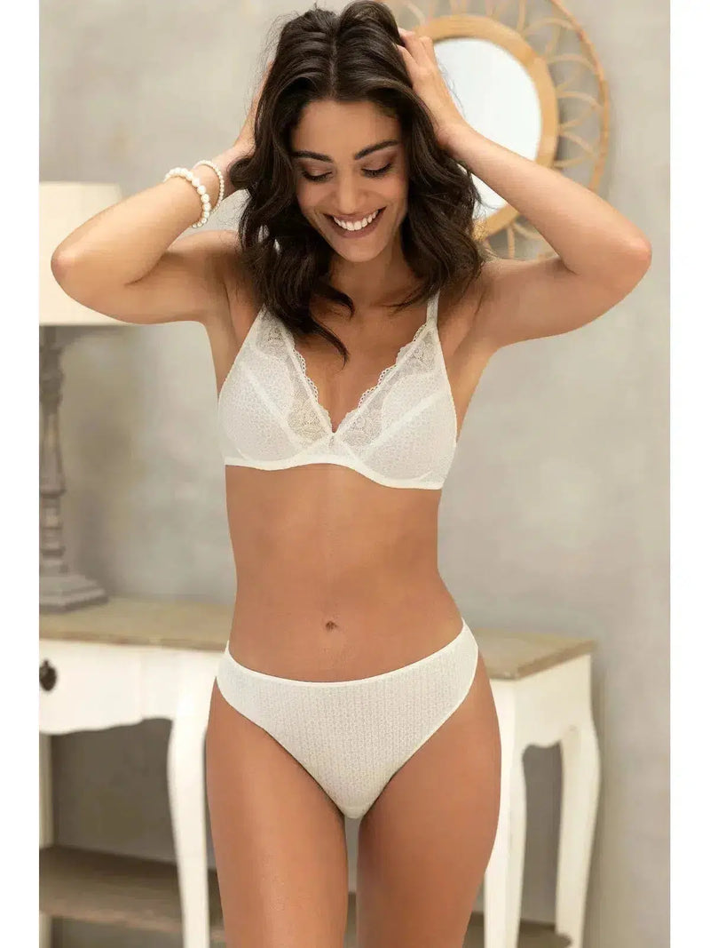 Ivory Daily Paillette Full-Cup Bra