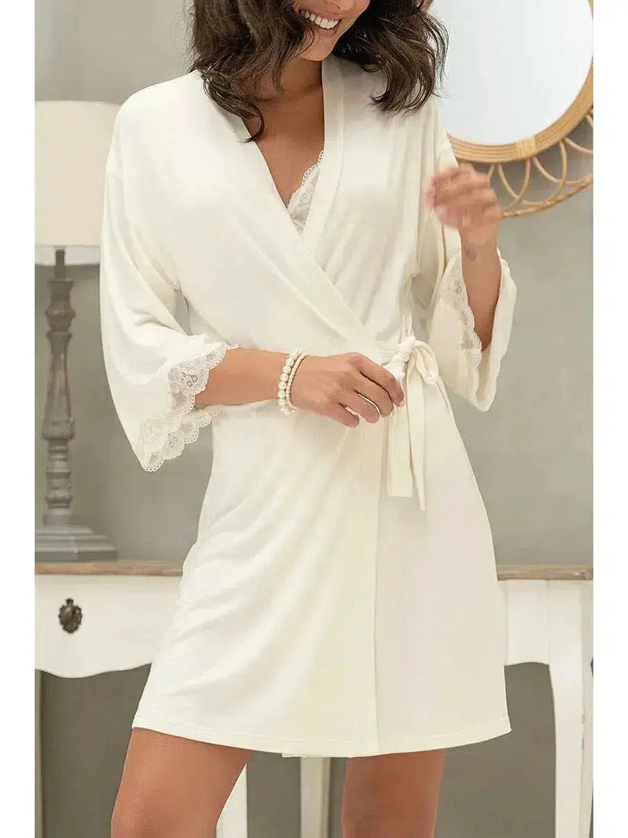 Ivory Daily Paillette Robe
