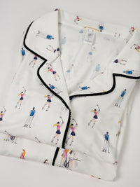 Jolene Golfers Print Long Pajama Set