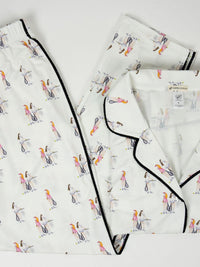Jolene Tennis Print Long Pajama Set
