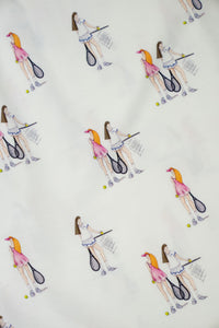 Aspen Dream-Jolene Tennis Print Long Pajama Set